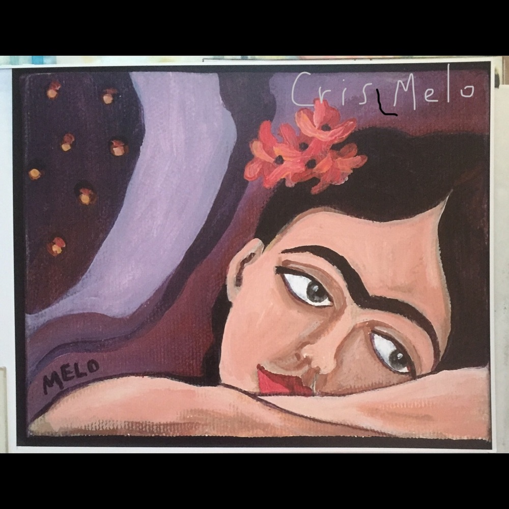 PRINT Daydreaming Frida Kahlo by Cris Melo